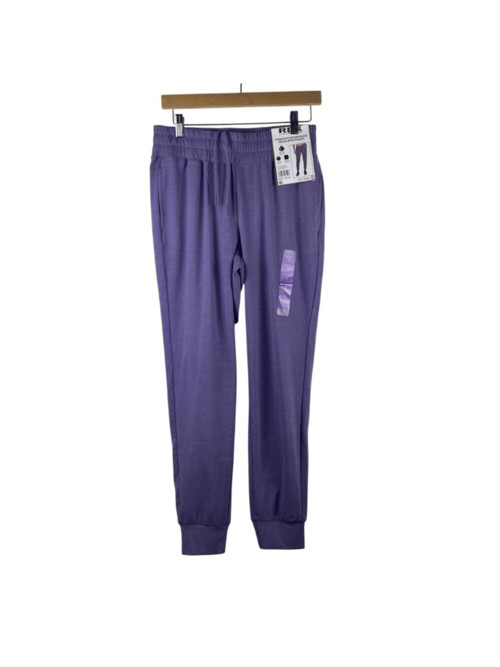 RBX Womens Striated Plush Interlock Cowl Neck Hoodie & Jogger Set Verbena Small - Picture 7 of 12